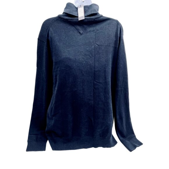 New Tommy Hilfinger Dark Blue Cotto Cashmere Turtleneck Sweater size XXLT(17 - Picture 2 of 7